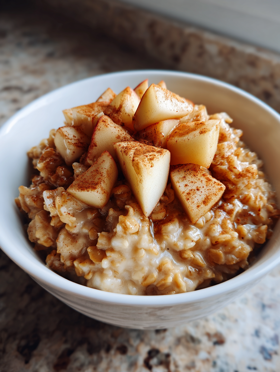 how to make oatmeal: creamy cinnamon apple delight for breakfast